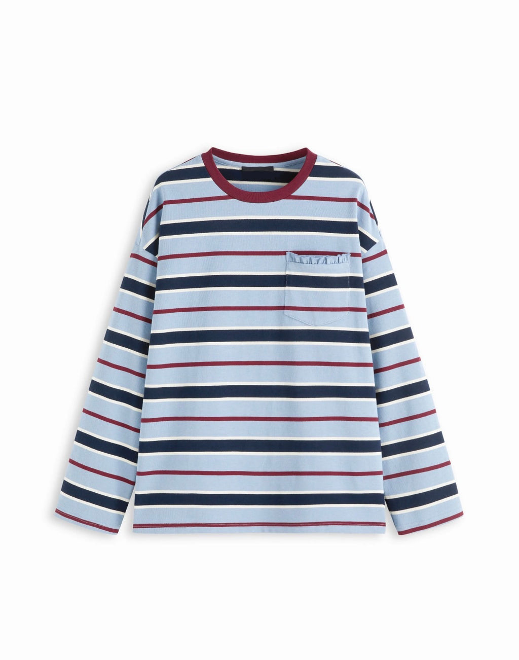 100% Cotton Stripe Oversized Tee