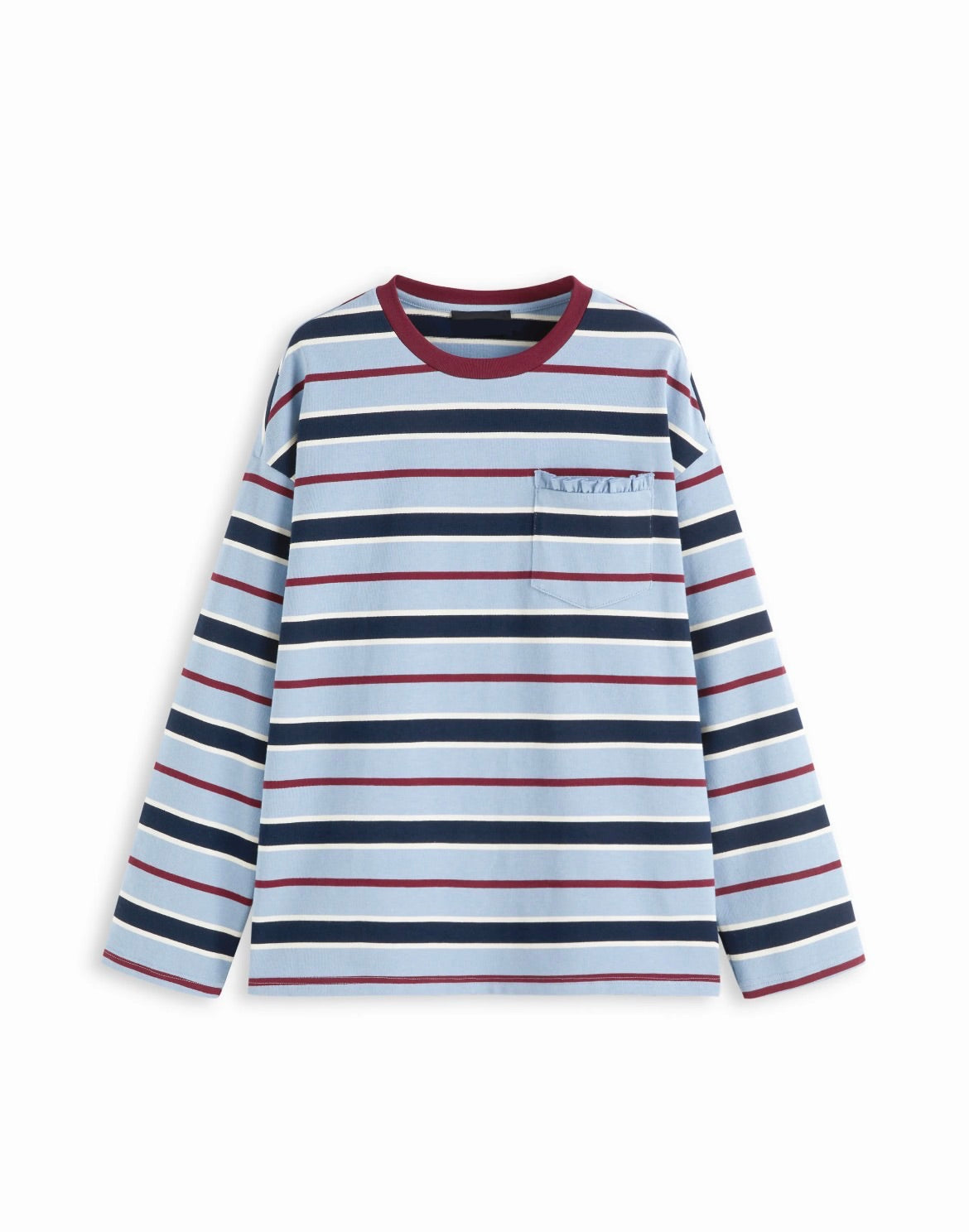 100% Cotton Stripe Oversized Tee