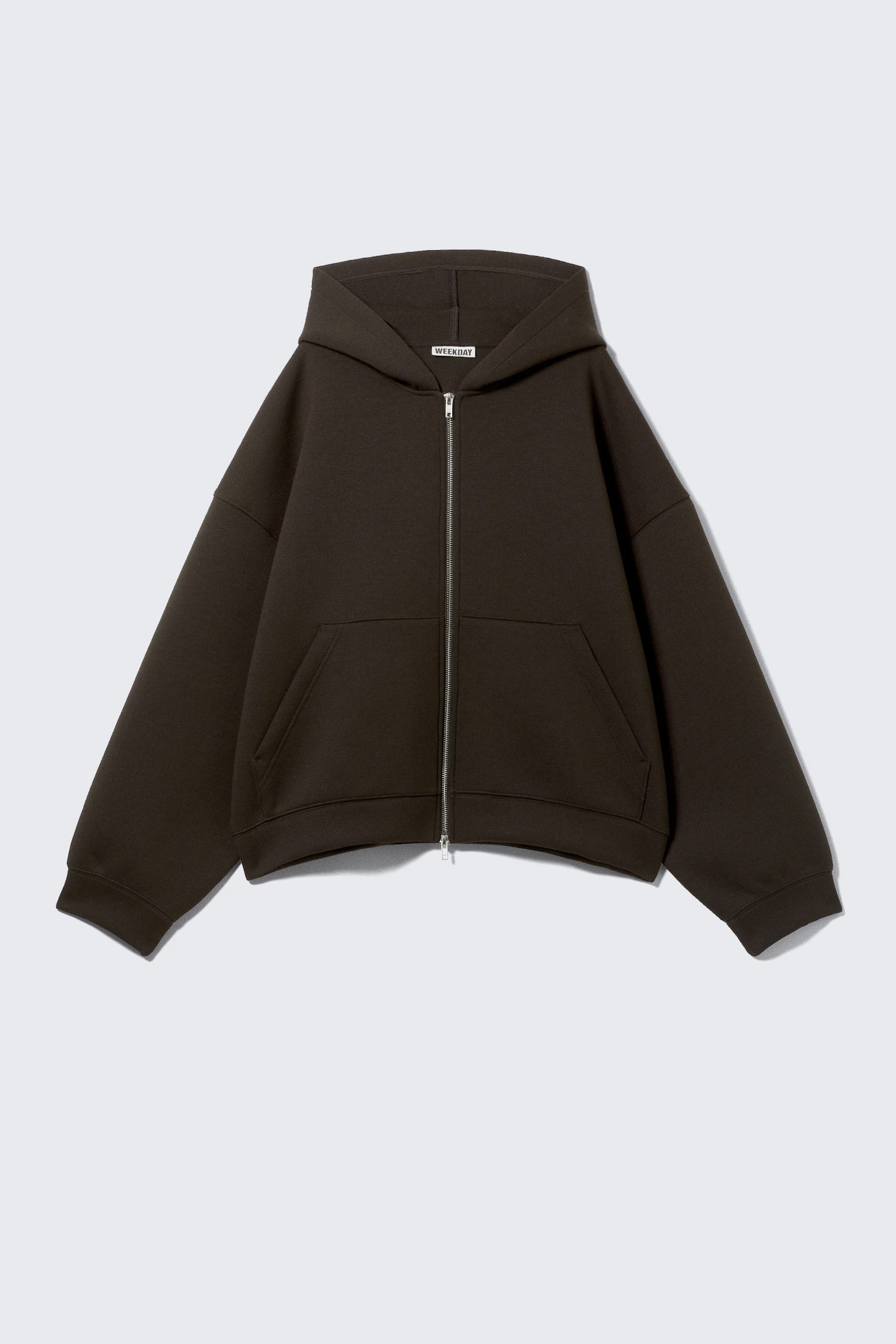 Sweat À Capuche Zippé Oversize En Scuba