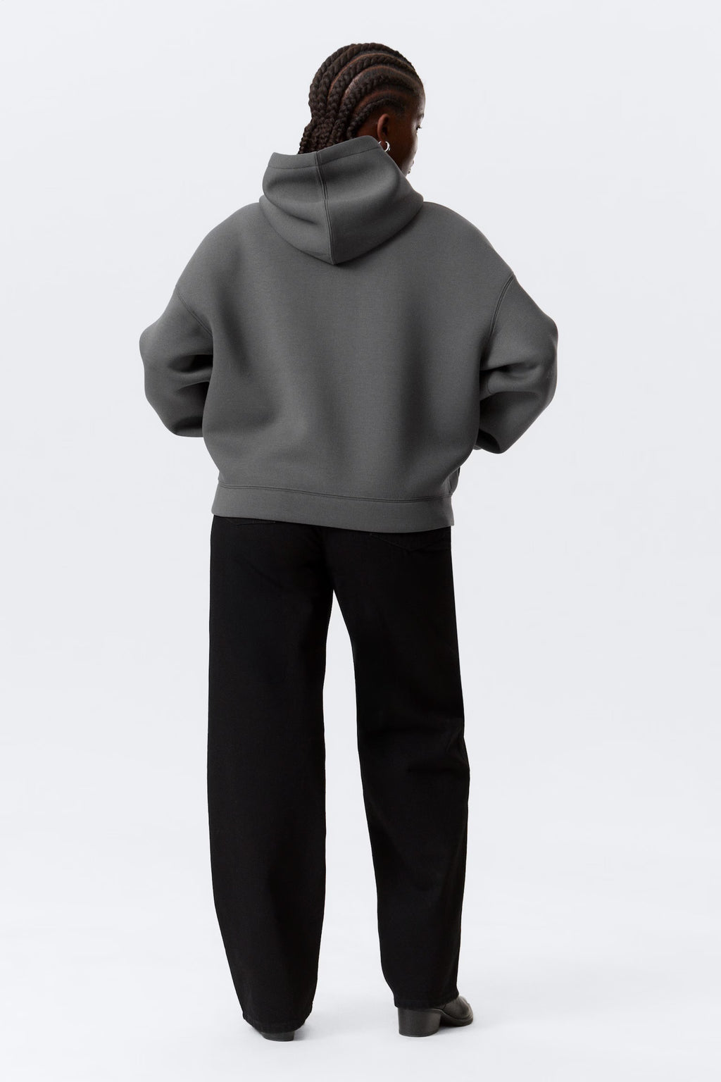 Sweat À Capuche Zippé Oversize En Scuba