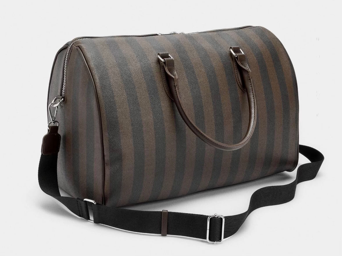 Sac de voyage rayé week-end