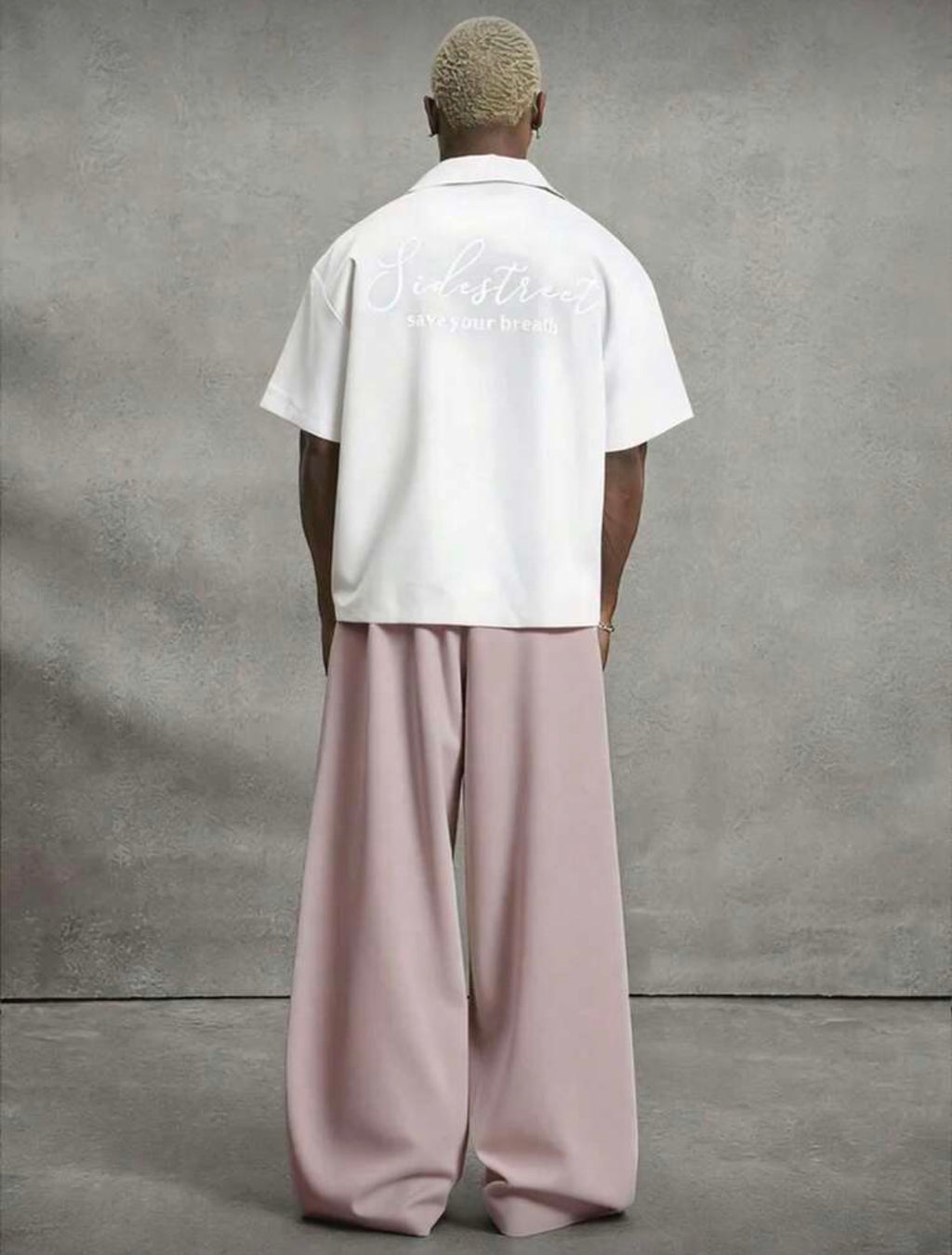 PAVTROS Men's Casual Solid Color Slant Pocket Loose Straight Leg Pants