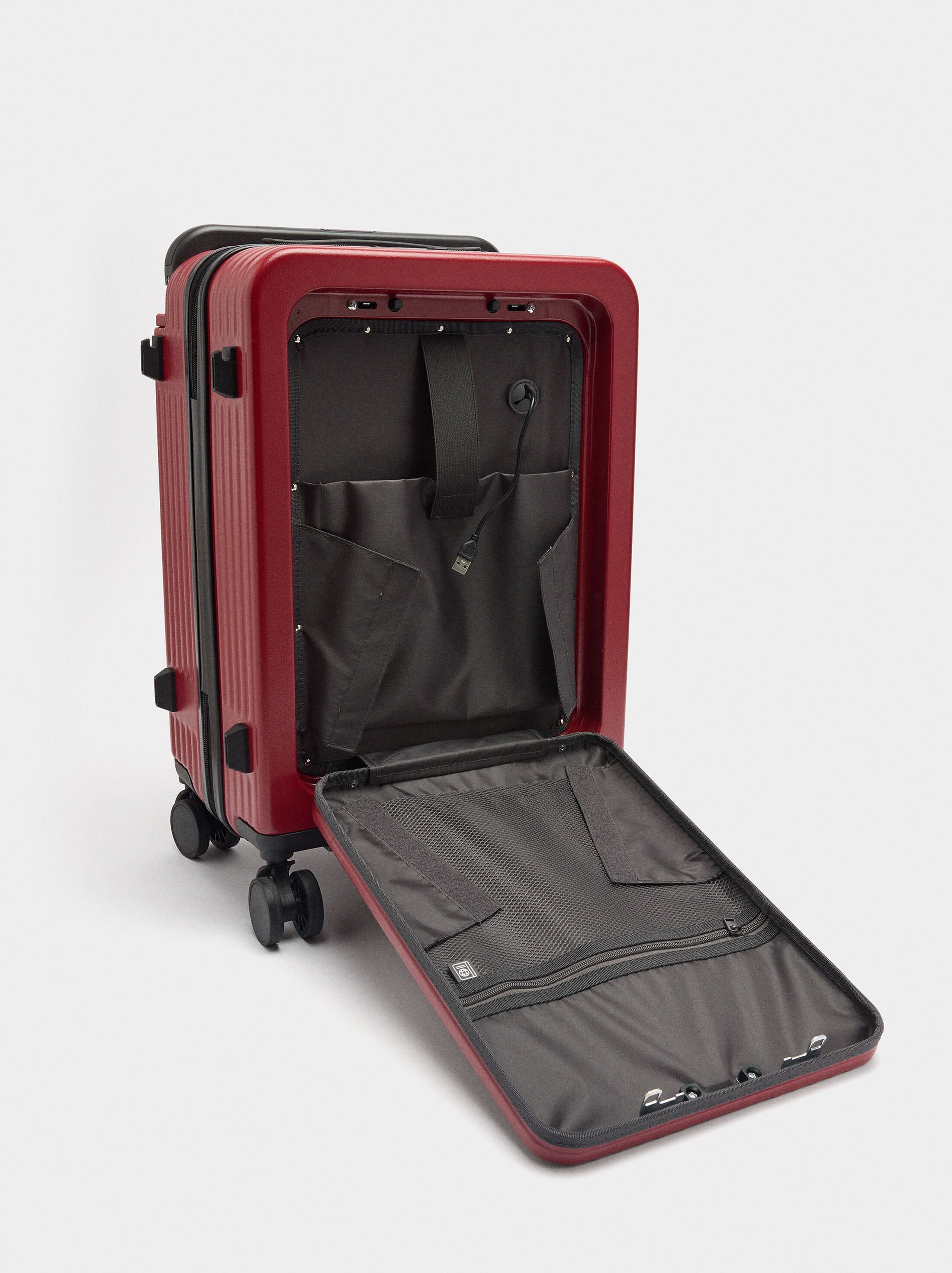 Valise À Roulettes Avec Texture