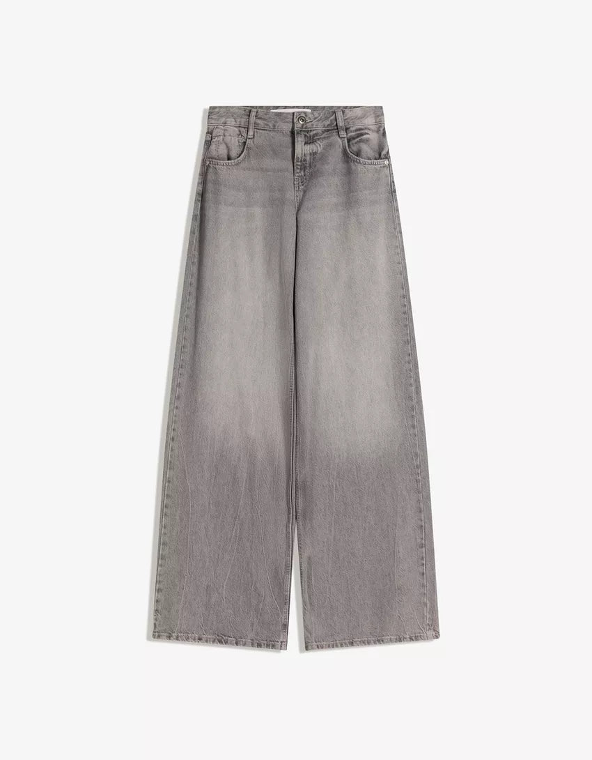 Jeans Wide Leg Taille Basse