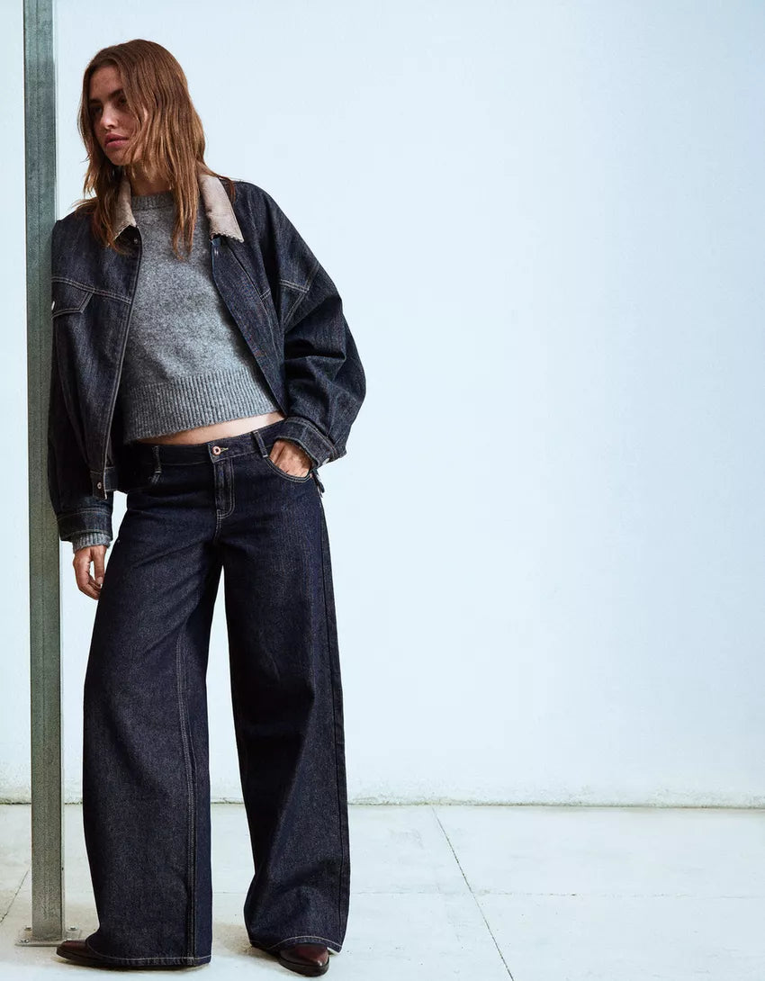 Jeans Wide Leg Taille Basse