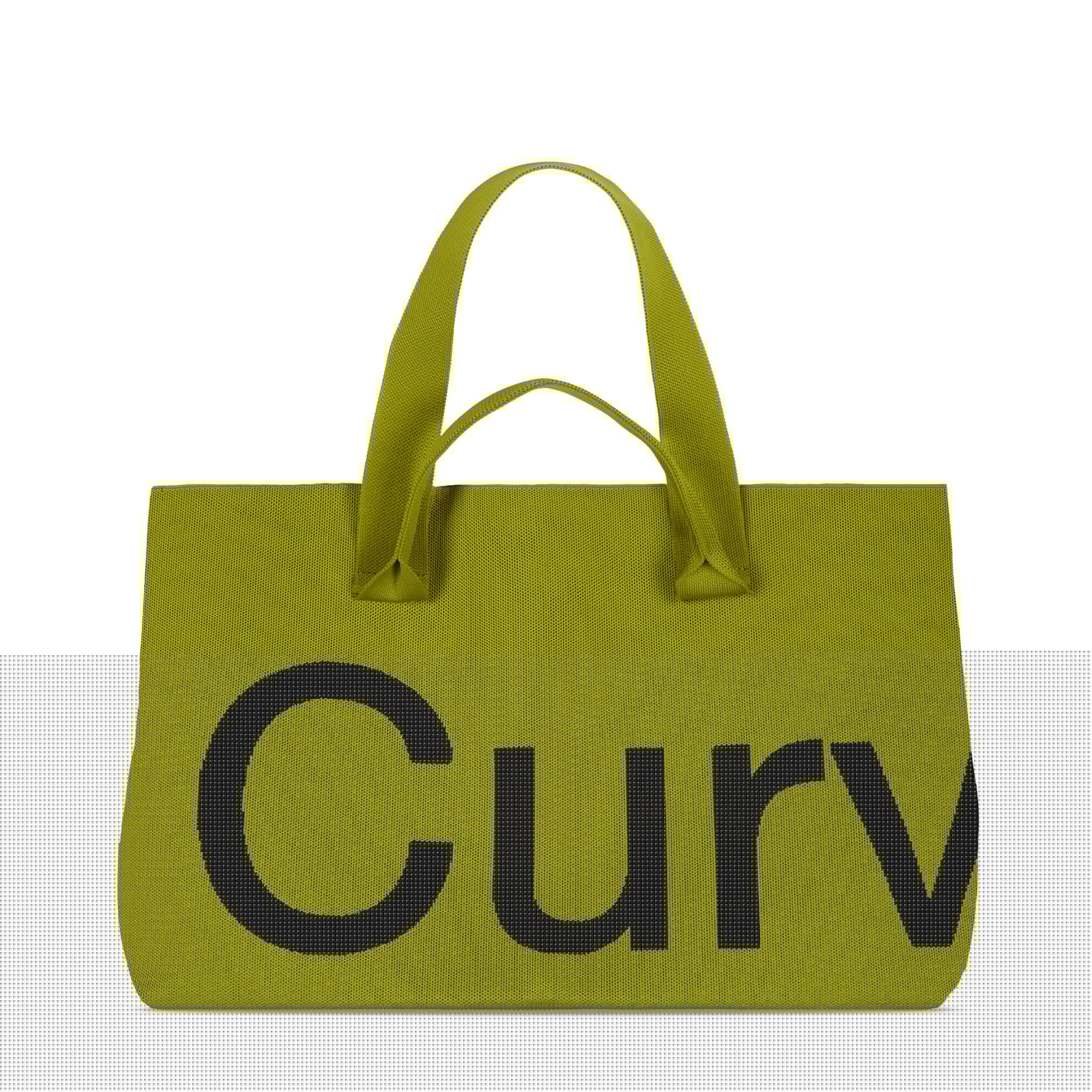 Curves Knit Tote (Lemongrass)