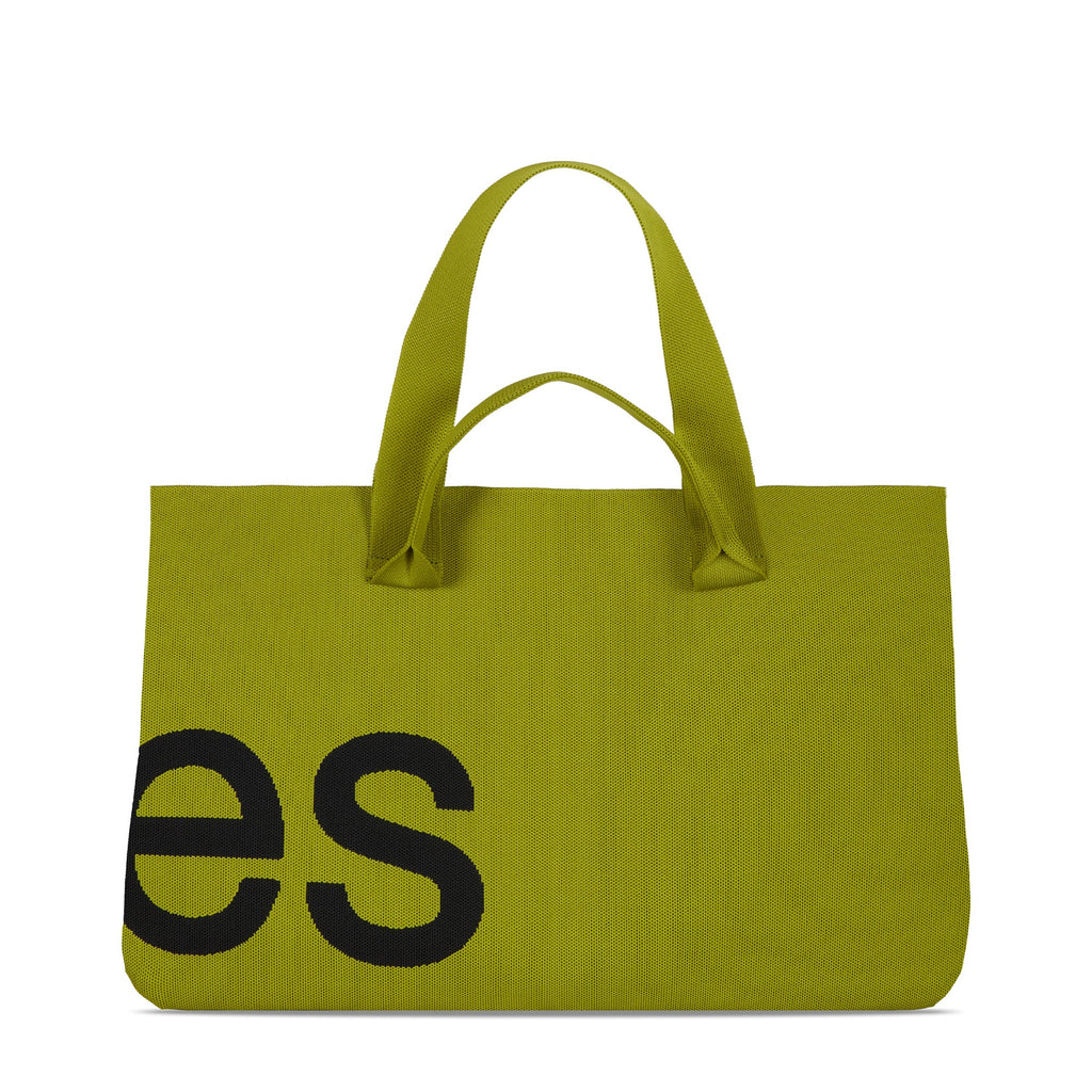 Curves Knit Tote (Lemongrass)