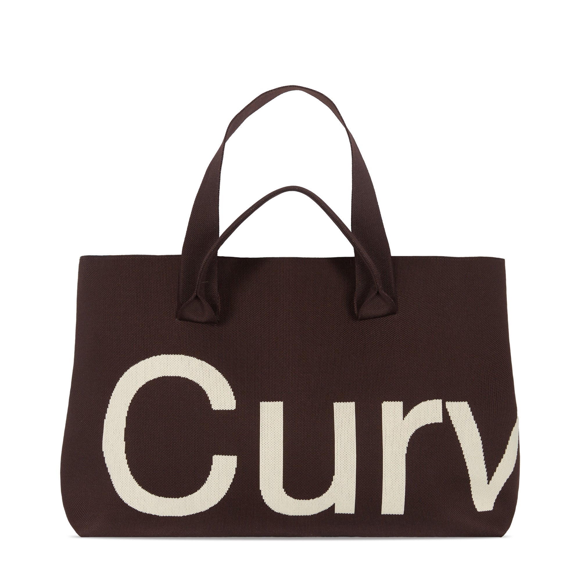 Curves Knit Tote (Chocolate)