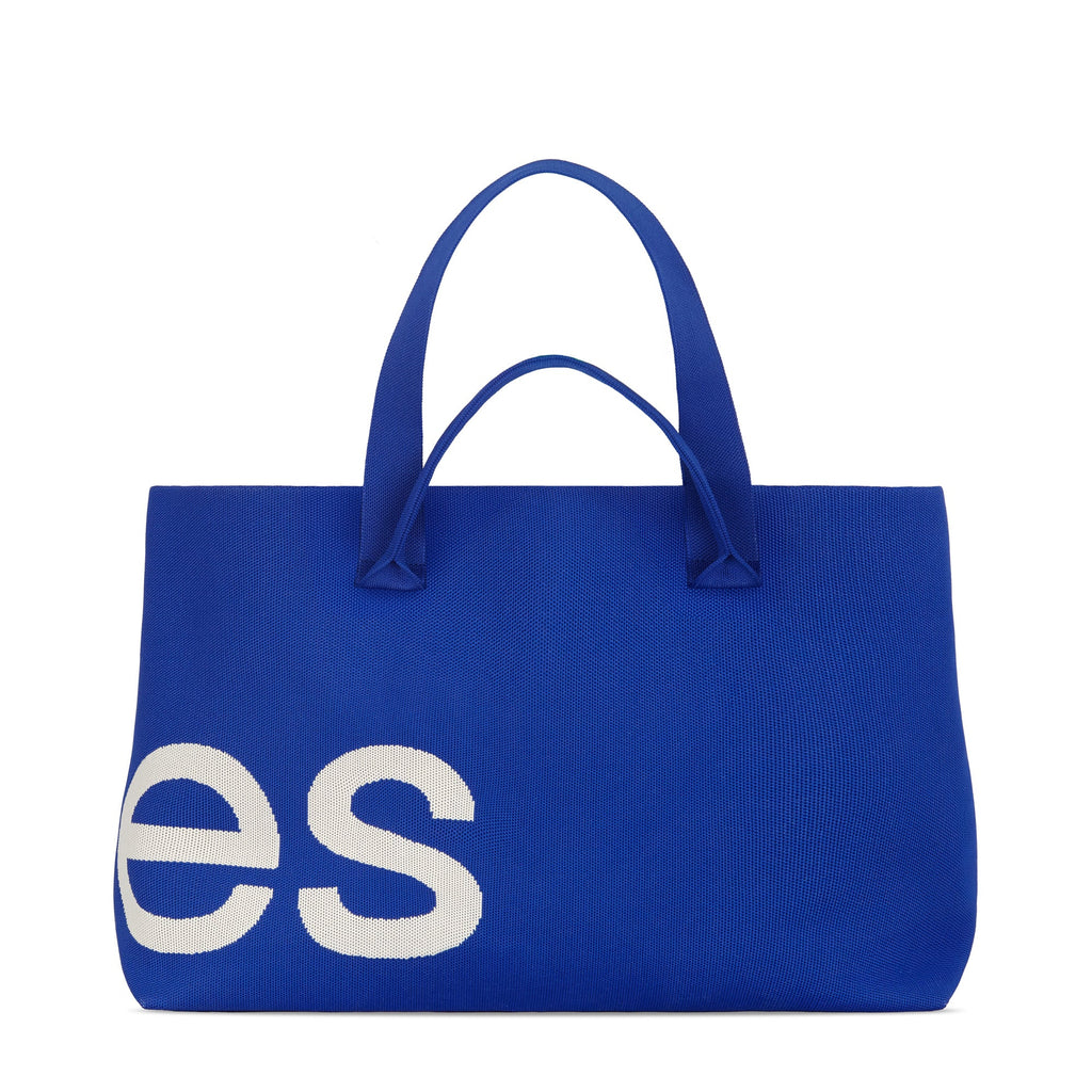 Curves Knit Tote (Sapphire)