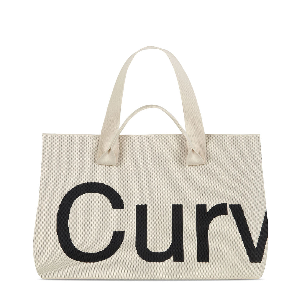 Curves Knit Tote (Almond)