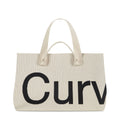 Curves Knit Tote (Almond)